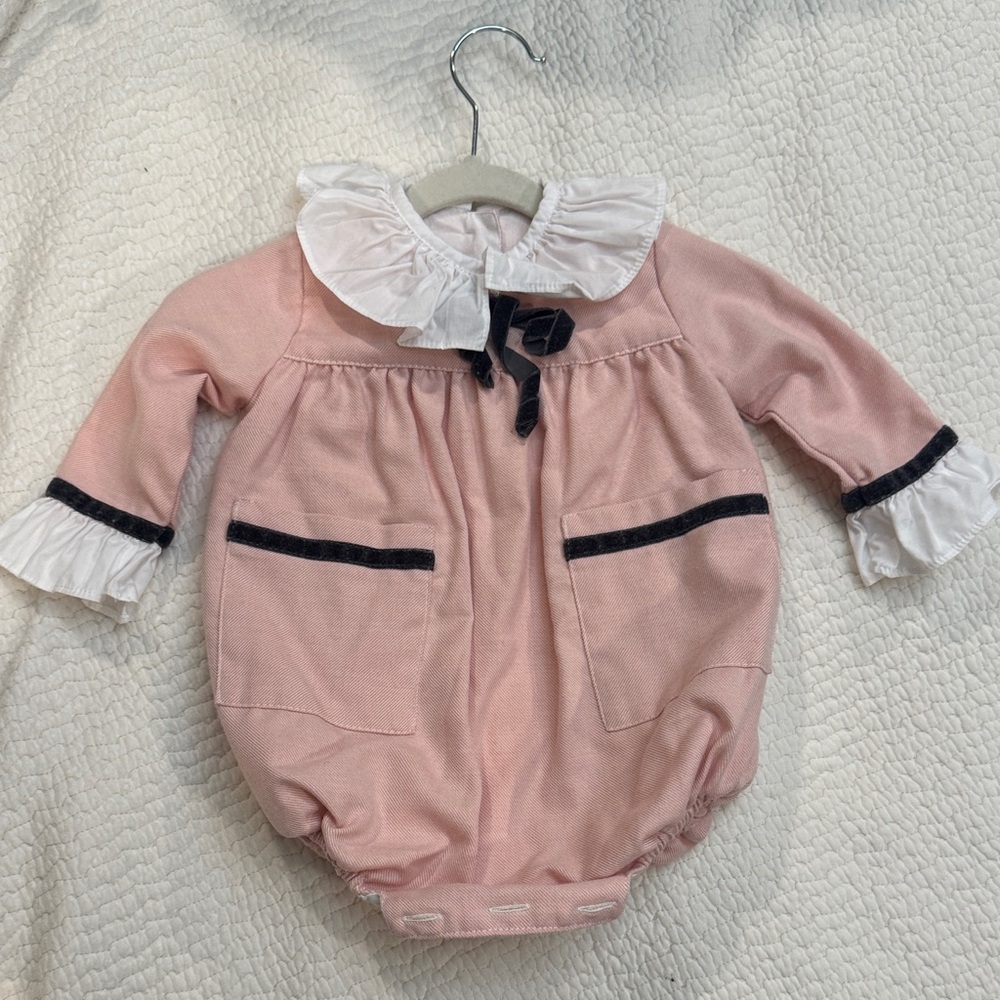 Pukatuka Charming Pink Ruffled Bodysuit for Kids